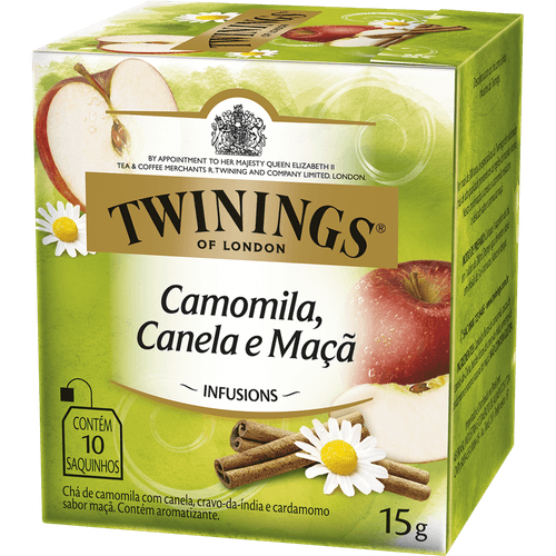 Chá Twinings Camomila, Canela e Maçã