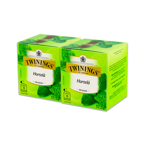 Kit Chá Twinings Hortelã 17,5g - 2 Unidades