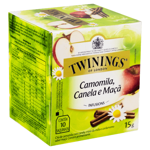 Chá Twinings Camomila, Canela e Maçã