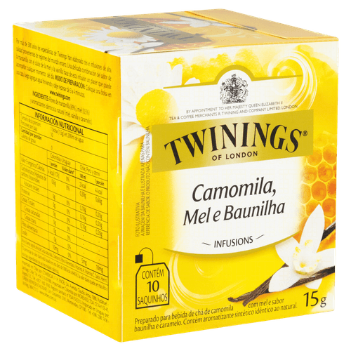 Chá Twinings Camomila Mel e Baunilha