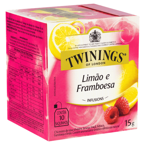 Chá Twinings Limão e Framboesa
