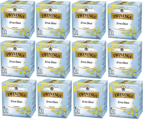 Kit Chá Twinings Erva Doce 20g - 12 unidades