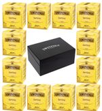 Kit Cha Twinings Preto Earl grey 20g - 12 unidades + Caixa de madeira Preta