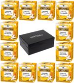 Kit Cha Twinings Misto Camomila, Mel e Baunilha 15g - 12 unidades + Caixa de madeira Preta