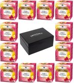 Kit Cha Twinings Limao e Framboesa 15g - 12 unidades + Caixa de madeira Preta