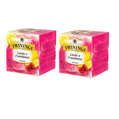 Kit Chá Twinings Limão e Framboesa 15g - 2 unidades