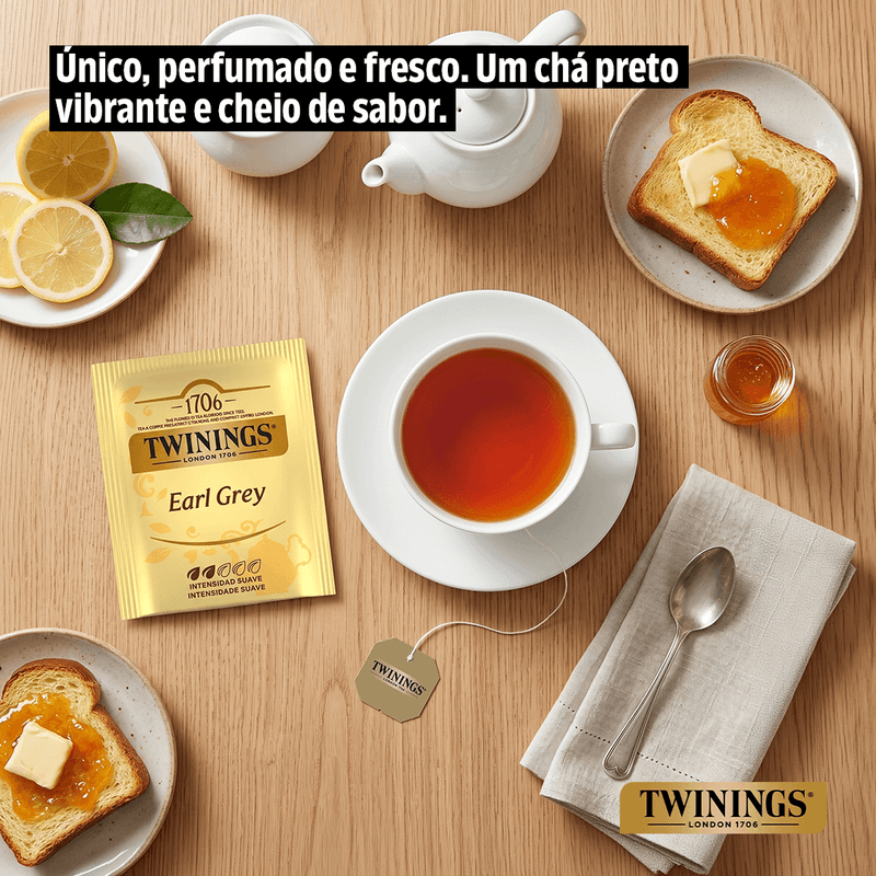 Chá Preto Twinings Earl Grey 20g Caixa Com 10 Sachês