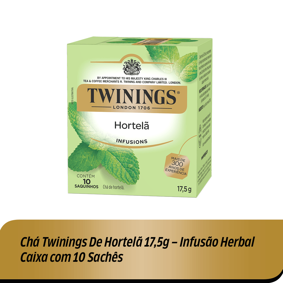 Chá Twinings de Hortelã 17,5g – Infusão Herba